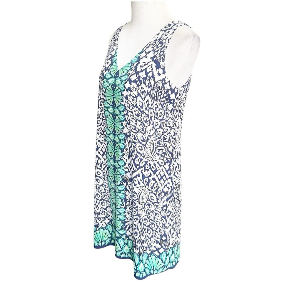 Lilly Pulitzer Women’s Navy V-Neck Florin Sleeveless Shift Tank Dress Sz Small - Picture 4 of 10